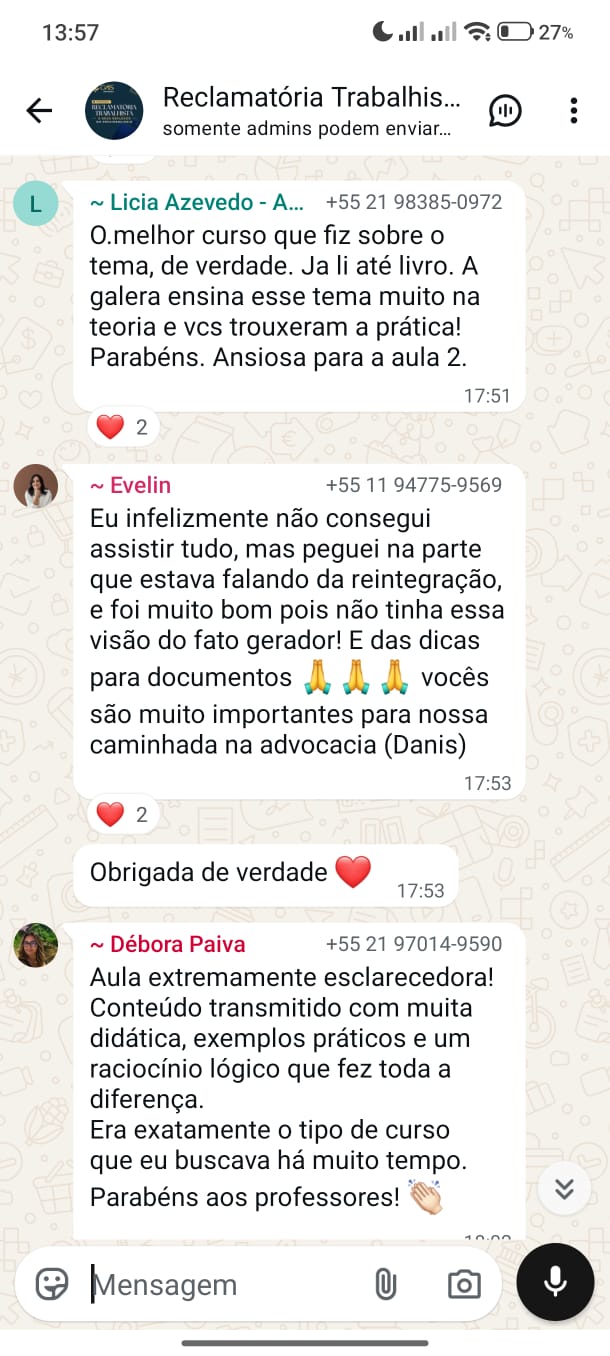 Depoimento sobre a aula 1 4